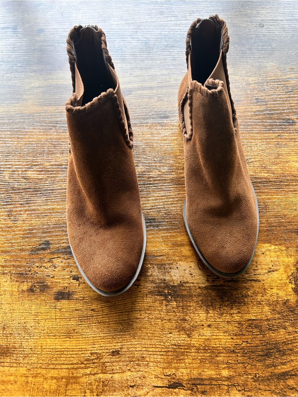 Women’s Brown Suede Ankle Boots - Classic Chelsea Style